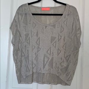 Soul Cafe High Low Top with Geometrical Pattern